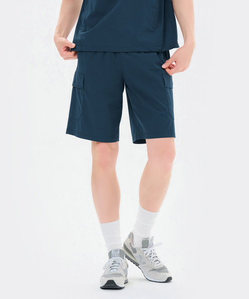CHASECULT(チェイスカルト)の「共用クールストレッチポケットショートパンツ-FCRU2525E0N(その他パンツ・メンズ・ダークブルー・67/70/76/82/86)」の1枚目の写真