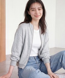 【洗える】シアージップカーディガン