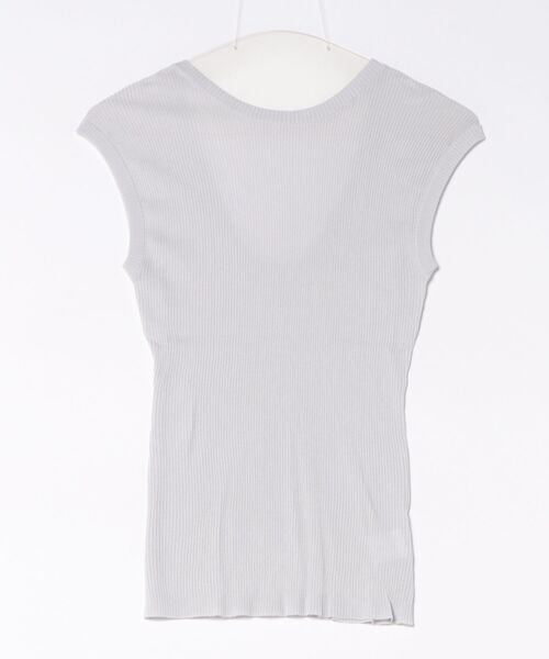 LAULEN(ローレン)の「2way scoop neck rib tops / 2way スクープネックリブトップス(Tシャツ/カットソー・レディース・ブラウン/ホワイト/ブルー・FREE)」の3枚目の写真