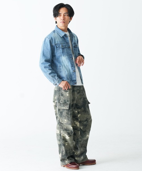 Beno(ビーノ)の「カモフラカーゴパンツ(デニムパンツ・メンズ・グリーン/イエロー・LARGE/MEDIUM/X-LARGE)」の10枚目の写真