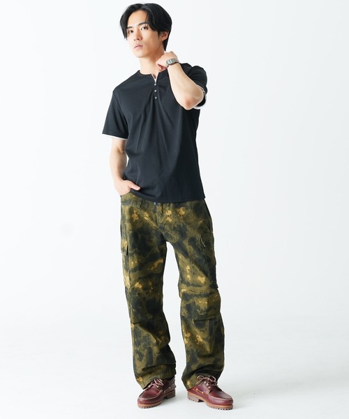 Beno(ビーノ)の「カモフラカーゴパンツ(デニムパンツ・メンズ・グリーン/イエロー・LARGE/MEDIUM/X-LARGE)」の12枚目の写真