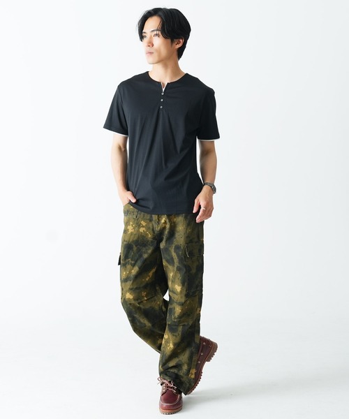Beno(ビーノ)の「カモフラカーゴパンツ(デニムパンツ・メンズ・グリーン/イエロー・LARGE/MEDIUM/X-LARGE)」の3枚目の写真