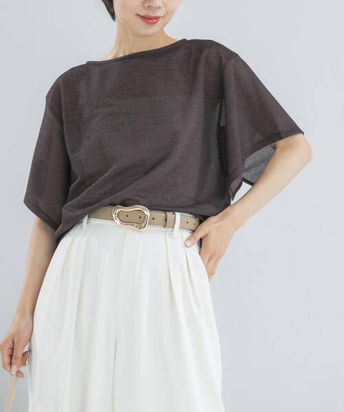 URBAN RESEARCH ROSSO WOMEN(アーバンリサーチ ロッソ)の「スリットスリーブカラミカットソー(Tシャツ/カットソー・レディース・ブルー系その他/アイボリー/ブラウン・FREE)」の11枚目の写真
