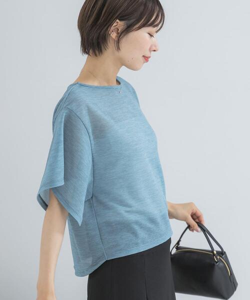 URBAN RESEARCH ROSSO WOMEN(アーバンリサーチ ロッソ)の「スリットスリーブカラミカットソー(Tシャツ/カットソー・レディース・ブルー系その他/アイボリー/ブラウン・FREE)」の22枚目の写真