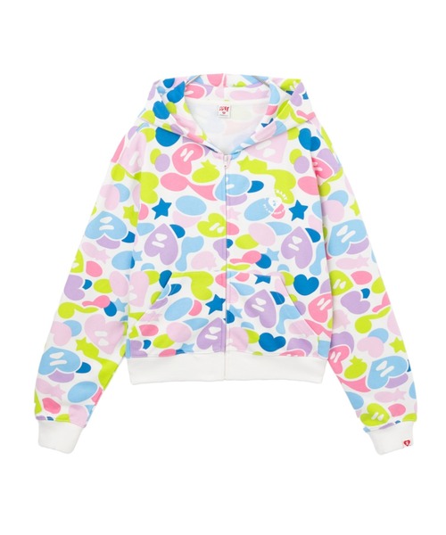 CAMO HOODED ZIP UP SWEATER（パーカー）｜A BATHING APE（ア