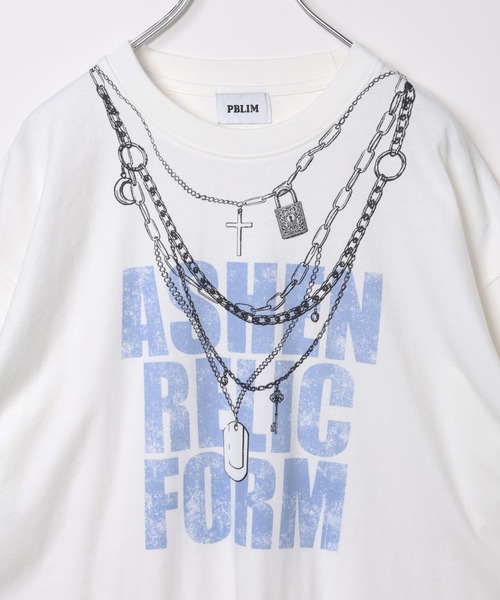 PBLIM（ページボーイリム）の「《UNISEX》トロンプルイユT（Tシャツ/カットソー・レディース・オフホワイト/ブラック・FREE）」の12枚目の写真