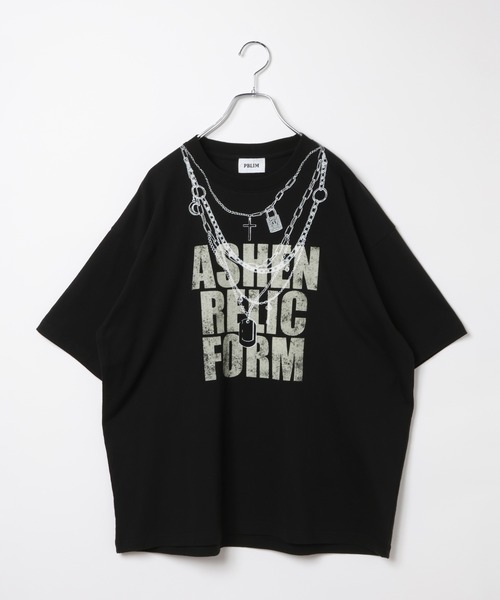 PBLIM（ページボーイリム）の「《UNISEX》トロンプルイユT（Tシャツ/カットソー・レディース・オフホワイト/ブラック・FREE）」の3枚目の写真