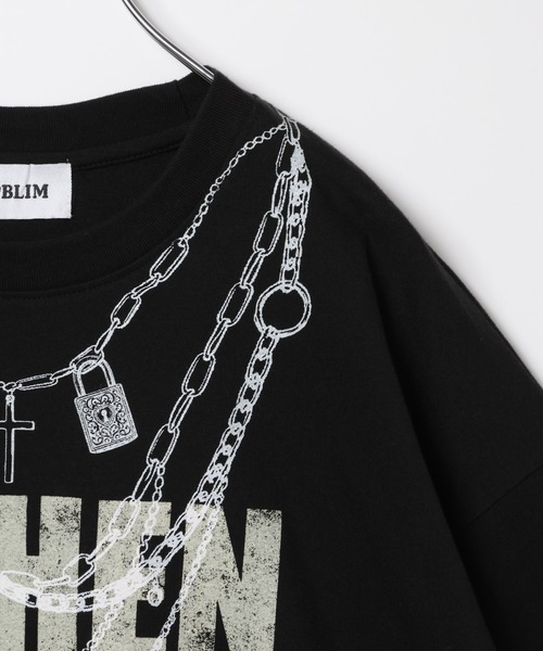 PBLIM（ページボーイリム）の「《UNISEX》トロンプルイユT（Tシャツ/カットソー・レディース・オフホワイト/ブラック・FREE）」の6枚目の写真