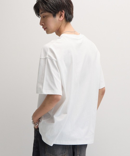 PBLIM（ページボーイリム）の「《UNISEX》トロンプルイユT（Tシャツ/カットソー・レディース・オフホワイト/ブラック・FREE）」の18枚目の写真