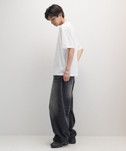 PBLIM（ページボーイリム）の「《UNISEX》トロンプルイユT（Tシャツ/カットソー・レディース・オフホワイト/ブラック・FREE）」の20枚目の写真