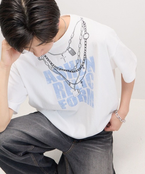 PBLIM（ページボーイリム）の「《UNISEX》トロンプルイユT（Tシャツ/カットソー・レディース・オフホワイト/ブラック・FREE）」の14枚目の写真