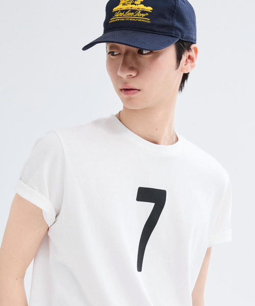 LEIRE（ルアール）の「ヴィンテージナンバープリンティングTシャツ[ホワイト]（Tシャツ/カットソー・メンズ・その他・LARGE/X-LARGE/MEDIUM）」の6枚目の写真