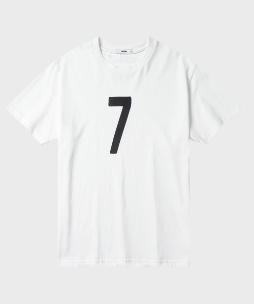 LEIRE（ルアール）の「ヴィンテージナンバープリンティングTシャツ[ホワイト]（Tシャツ/カットソー・メンズ・その他・LARGE/X-LARGE/MEDIUM）」の5枚目の写真