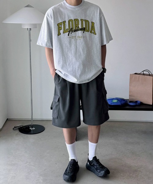 NOWLE(ノウル)の「【NOWLE】FLORIDA アーチロゴ カレッジプリント 半袖 Tシャツ / レイヤードロゴ(Tシャツ/カットソー・メンズ・アッシュ・MEDIUM/LARGE/X-LARGE)」の12枚目の写真