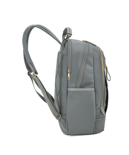 Jewelna Rose(ジュエルナローズ)の「リラ リュックサック A4/14.0インチPCサイズ 16362(バックパック/リュック・レディース・ブラック/グレー・FREE)」の4枚目の写真