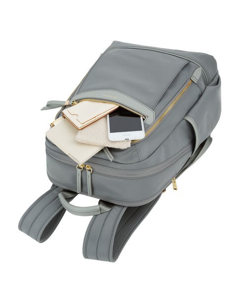 Jewelna Rose(ジュエルナローズ)の「リラ リュックサック A4/14.0インチPCサイズ 16362(バックパック/リュック・レディース・ブラック/グレー・FREE)」の17枚目の写真