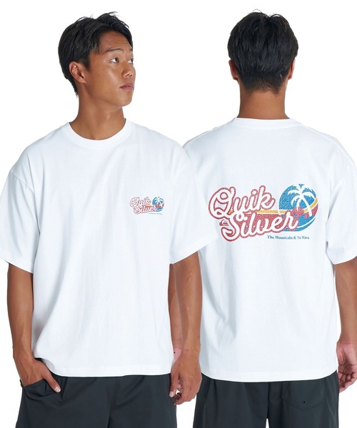 Quiksilver(クイックシルバー)の「QUIKSILVER メンズ IVG SURF ST 半袖Tシャツ ルーズフィット【2026年夏モデル】(Tシャツ/カットソー・メンズ・ホワイト/ブラック・X-LARGE/MEDIUM/LARGE)」の1枚目の写真