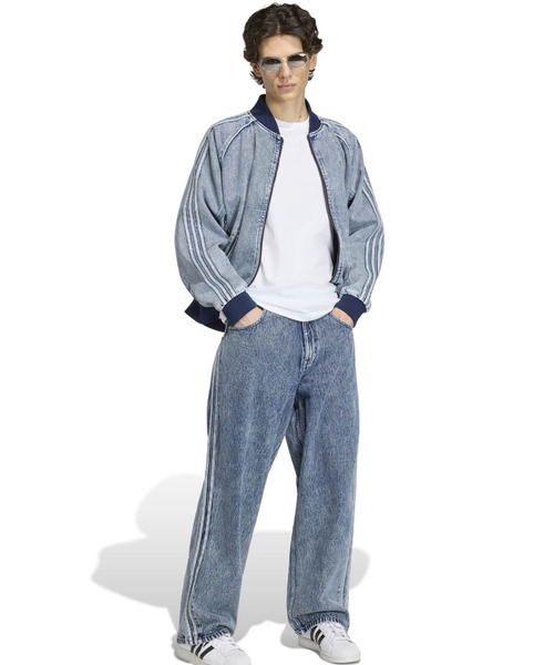 adidas(アディダス)の「adidas MULTICOLOR SST DENIM JEANS STRAIGHT LEG / アディダス マルチ SST デニム ジーンズ(デニムパンツ・メンズ・ライトインディゴブルー・32inch/30inch/34inch/36inch)」の10枚目の写真