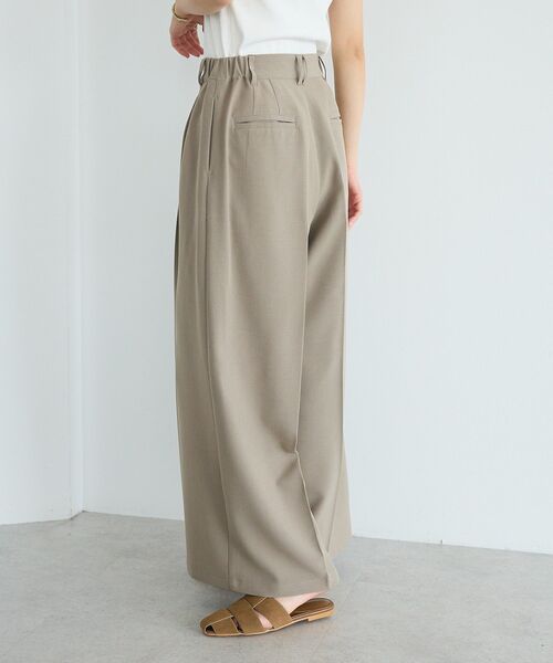 CRAFT STANDARD BOUTIQUE(クラフトスタンダードブティック)の「【ウォッシャブル】イージースラックス(その他パンツ・レディース・ホワイト系その他6/ダークカーキ/ベージュ・M/L)」の6枚目の写真