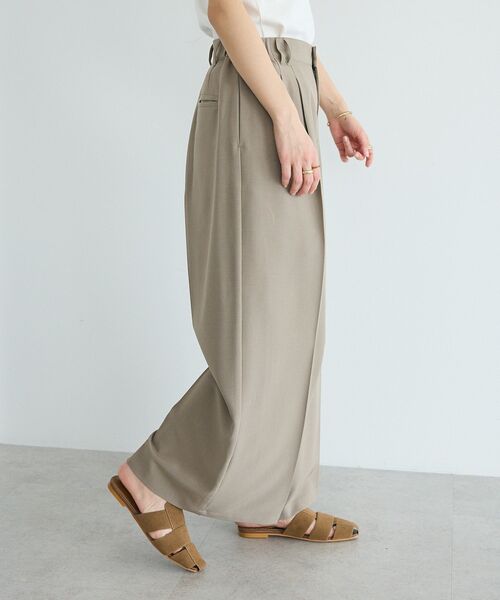 CRAFT STANDARD BOUTIQUE(クラフトスタンダードブティック)の「【ウォッシャブル】イージースラックス(その他パンツ・レディース・ホワイト系その他6/ダークカーキ/ベージュ・M/L)」の8枚目の写真