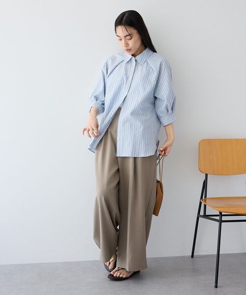 CRAFT STANDARD BOUTIQUE(クラフトスタンダードブティック)の「【ウォッシャブル】イージースラックス(その他パンツ・レディース・ホワイト系その他6/ダークカーキ/ベージュ・M/L)」の16枚目の写真