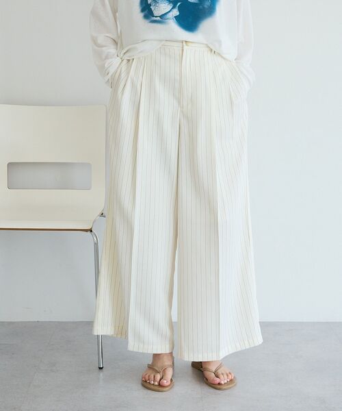 CRAFT STANDARD BOUTIQUE(クラフトスタンダードブティック)の「【ウォッシャブル】イージースラックス(その他パンツ・レディース・ホワイト系その他6/ダークカーキ/ベージュ・M/L)」の20枚目の写真