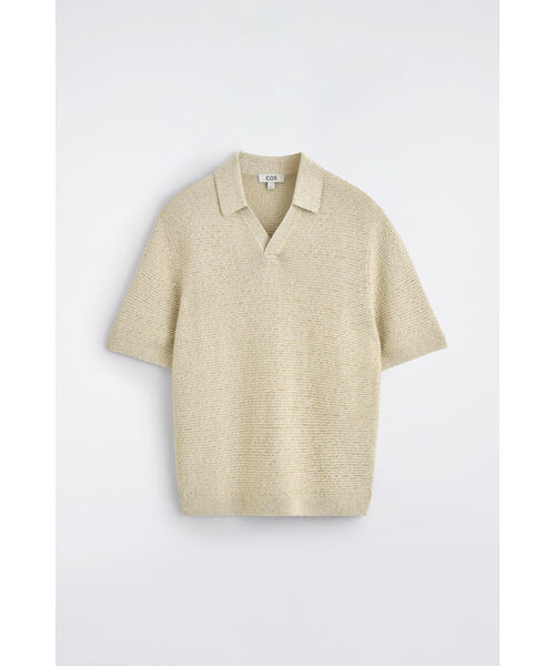 COS（コス）の「オープンニットポロシャツ（ポロシャツ・メンズ・アイボリー系/ホワイト系その他・L/S/M/XL/XS）」の14枚目の写真