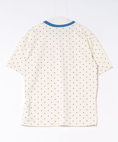AsheKsha(アシクシャ)の「バイカラードット総柄アプリコット半袖ゆったりトップス(Tシャツ/カットソー・レディース・ベージュ・M)」の10枚目の写真