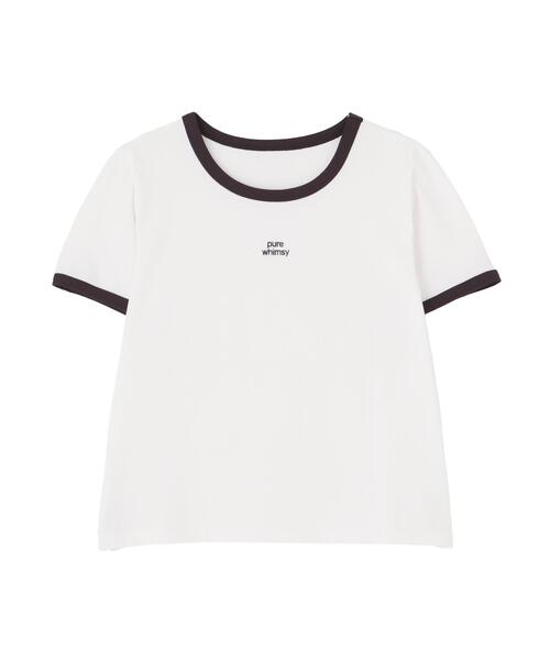 FREE'S MART(フリーズマート)の「ロゴ刺繍リンガーTシャツ(Tシャツ/カットソー・レディース・ホワイト/ライトグリーン/ブラウン系その他/ワンウォッシュ・FREE)」の11枚目の写真