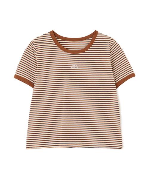 FREE'S MART(フリーズマート)の「ロゴ刺繍リンガーTシャツ(Tシャツ/カットソー・レディース・ホワイト/ライトグリーン/ブラウン系その他/ワンウォッシュ・FREE)」の11枚目の写真