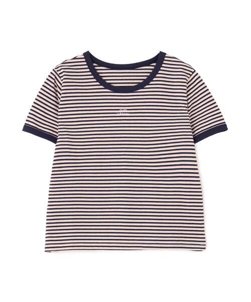 FREE'S MART(フリーズマート)の「ロゴ刺繍リンガーTシャツ(Tシャツ/カットソー・レディース・ホワイト/ライトグリーン/ブラウン系その他/ワンウォッシュ・FREE)」の19枚目の写真