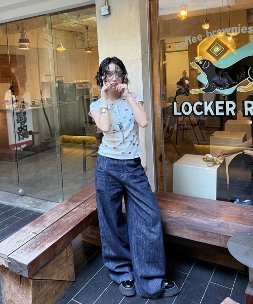 almo(アルモ)の「【LAMPOON】フルーツマルチプリントヘンリーネックTシャツ(Tシャツ/カットソー・レディース・ホワイト・LARGE/MEDIUM/SMALL)」の5枚目の写真