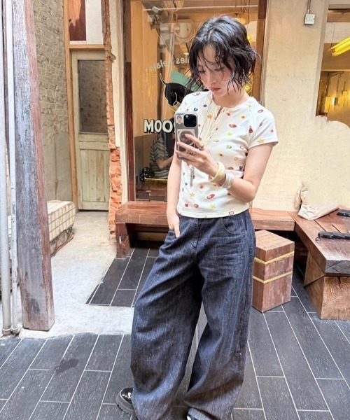almo(アルモ)の「【LAMPOON】フルーツマルチプリントヘンリーネックTシャツ(Tシャツ/カットソー・レディース・ホワイト・LARGE/MEDIUM/SMALL)」の17枚目の写真