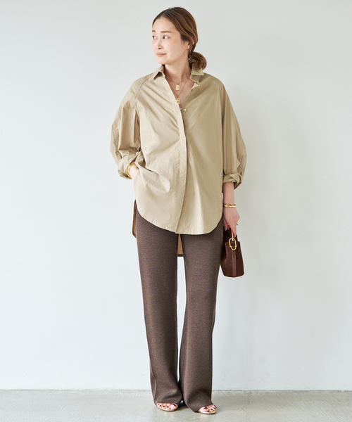 Mikoh(ミコー)の「【MIKOH/ミコー】PASEO SHIRT(シャツ/ブラウス・レディース・ベージュ/ブラック系その他・FREE)」の4枚目の写真