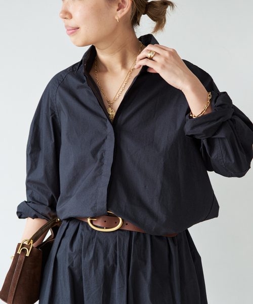 Mikoh(ミコー)の「【MIKOH/ミコー】PASEO SHIRT(シャツ/ブラウス・レディース・ベージュ/ブラック系その他・FREE)」の11枚目の写真