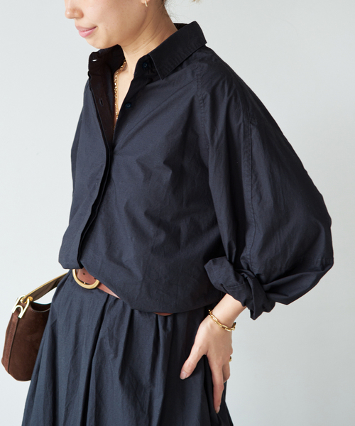 Mikoh(ミコー)の「【MIKOH/ミコー】PASEO SHIRT(シャツ/ブラウス・レディース・ベージュ/ブラック系その他・FREE)」の12枚目の写真