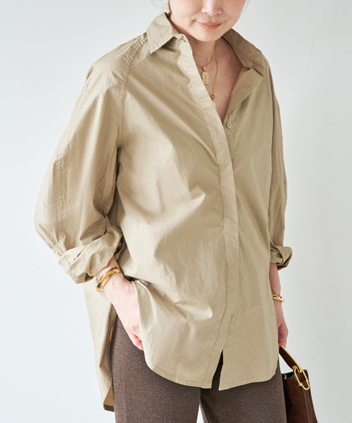 Mikoh(ミコー)の「【MIKOH/ミコー】PASEO SHIRT(シャツ/ブラウス・レディース・ベージュ/ブラック系その他・FREE)」の19枚目の写真