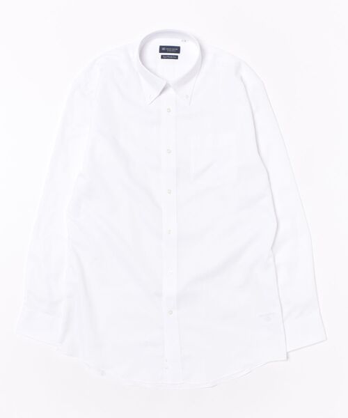 TOKYO SHIRTS(トウキョウシャツ)の「【超形態安定】 形態安定ノンアイロン ボタンダウン 長袖ビジネスワイシャツ(大きいサイズ・長いサイズ)(ビジネスシャツ・メンズ・ホワイト・首回り39cm-裄丈88cm/首回り41cm-裄丈90cm/首回り42cm-裄丈90cm/首回り43cm-裄丈90cm/首回り45cm-裄丈82cm/首回り45cm-裄丈86cm/首回り47cm-裄丈86cm/首回り47cm-裄丈90cm)」の6枚目の写真