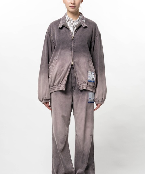 In・stru(men-tal).(インストルメンタル)の「Sun Faded Like Herringbone Jacket(ブルゾン・レディース・ブラック/パープル/アイボリー・38)」の3枚目の写真