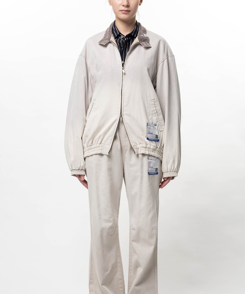 In・stru(men-tal).(インストルメンタル)の「Sun Faded Like Herringbone Jacket(ブルゾン・レディース・ブラック/パープル/アイボリー・38)」の2枚目の写真