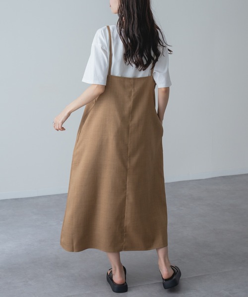refinedworks(リファインドワークス)の「【refinedworks】縦 ライン を美しく魅せる 大人の キャミ ワンピース(ワンピース・レディース・ブラウン/チャコールグレー・FREE)」の19枚目の写真