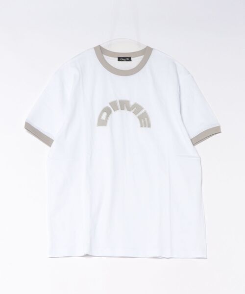 DIME（ダイム）の「Dime/ダイム/Arch Ringer T-Shirt（Tシャツ/カットソー・メンズ・ネイビー/ブラウン/ホワイト・M/L/XL）」の5枚目の写真