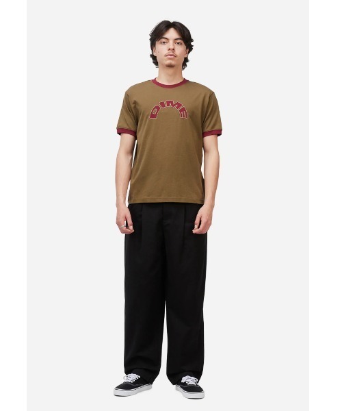 DIME（ダイム）の「Dime/ダイム/Arch Ringer T-Shirt（Tシャツ/カットソー・メンズ・ネイビー/ブラウン/ホワイト・M/L/XL）」の15枚目の写真
