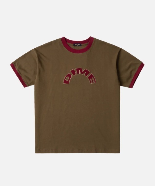 DIME（ダイム）の「Dime/ダイム/Arch Ringer T-Shirt（Tシャツ/カットソー・メンズ・ネイビー/ブラウン/ホワイト・M/L/XL）」の12枚目の写真