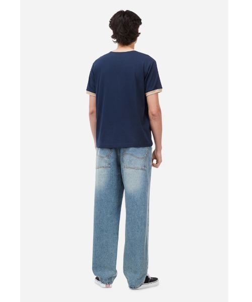DIME（ダイム）の「Dime/ダイム/Arch Ringer T-Shirt（Tシャツ/カットソー・メンズ・ネイビー/ブラウン/ホワイト・M/L/XL）」の8枚目の写真