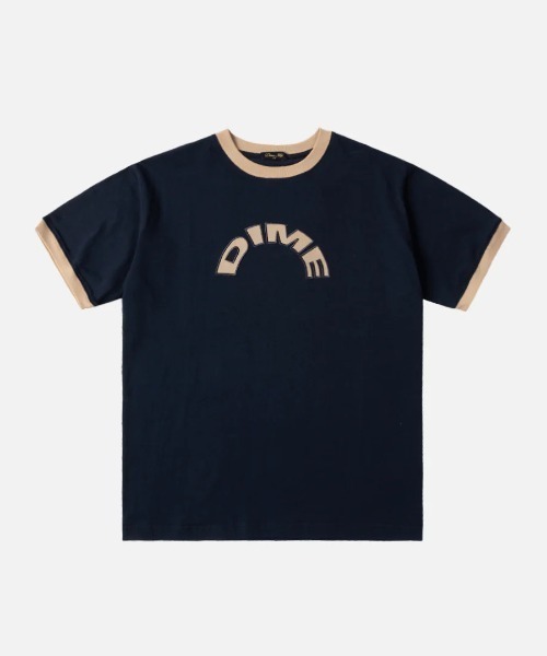 DIME（ダイム）の「Dime/ダイム/Arch Ringer T-Shirt（Tシャツ/カットソー・メンズ・ネイビー/ブラウン/ホワイト・M/L/XL）」の7枚目の写真