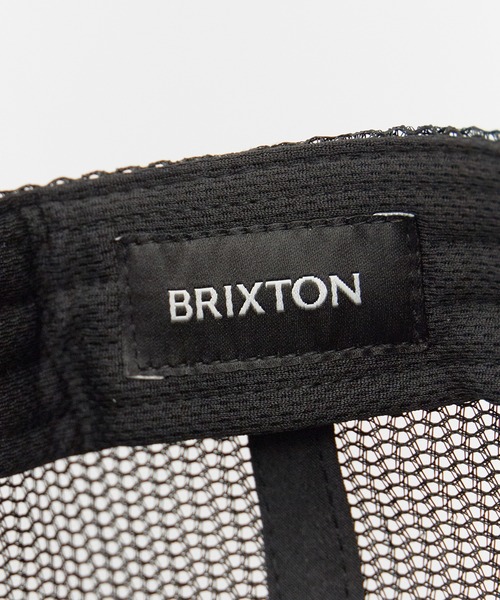 BRIXTON(ブリクストン)の「BRIXTON/ブリクストン WHEATON C NP MP TRUCKER HAT メッシュキャップ 刺繍 カーブバイザー スナップバック 吸湿 メンズ ユニセックス 2026年 夏 夏服(キャップ・メンズ・ブラック×ブラック・FREE)」の9枚目の写真
