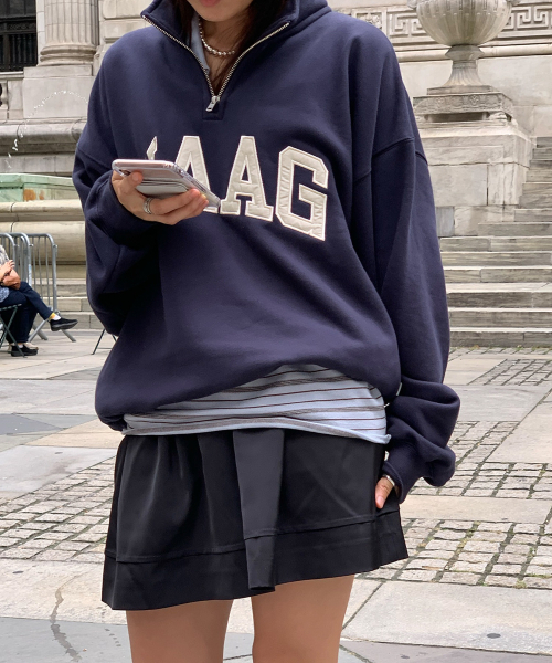 haag（ヘイグ）の「a haag half zip-up (navy)（スウェット・レディース・その他・FREE）」の9枚目の写真