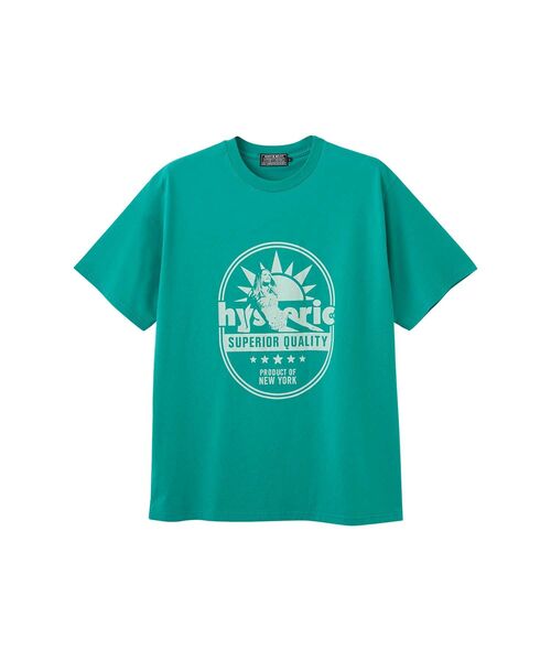 HYSTERIC GLAMOUR(ヒステリックグラマー)の「SUPERIOR QUALITY Tシャツ(Tシャツ/カットソー・メンズ・グリーン/ホワイト/ブラック・SMALL/X-LARGE/LARGE/MEDIUM)」の3枚目の写真