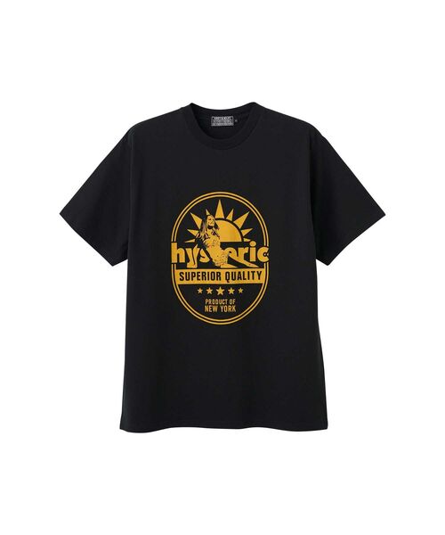 HYSTERIC GLAMOUR(ヒステリックグラマー)の「SUPERIOR QUALITY Tシャツ(Tシャツ/カットソー・メンズ・グリーン/ホワイト/ブラック・SMALL/X-LARGE/LARGE/MEDIUM)」の2枚目の写真
